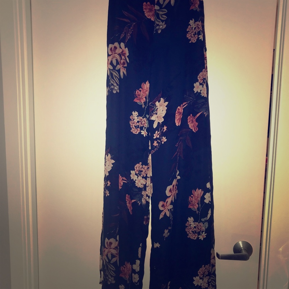 Summary flower print pants